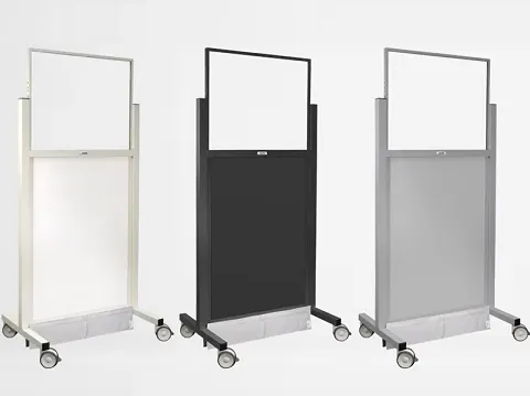 Mobile Lead Barrier - 52" Wide - Medium Window