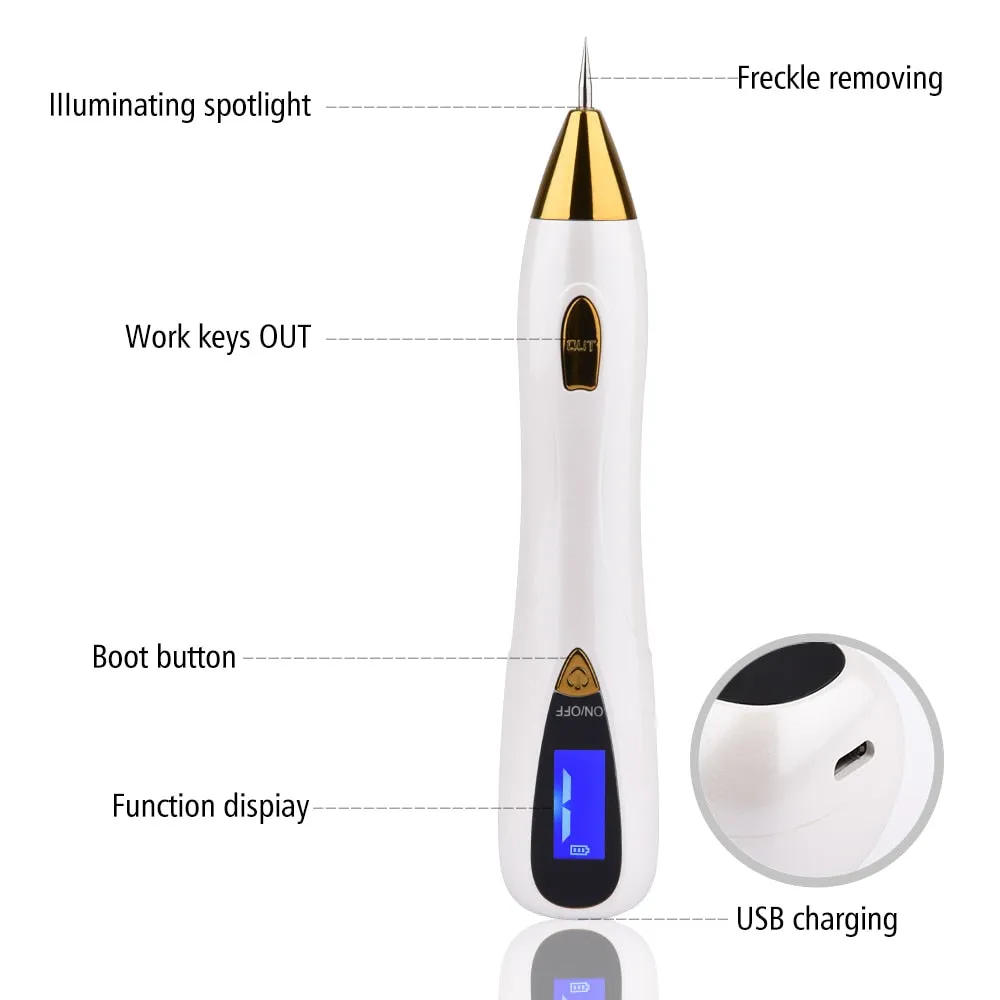 Mole and Freckle Removal Pen with LCD