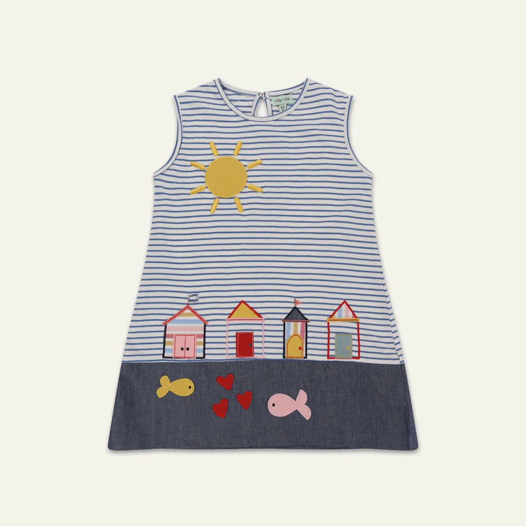 Multicoloured Nature Applique Dress