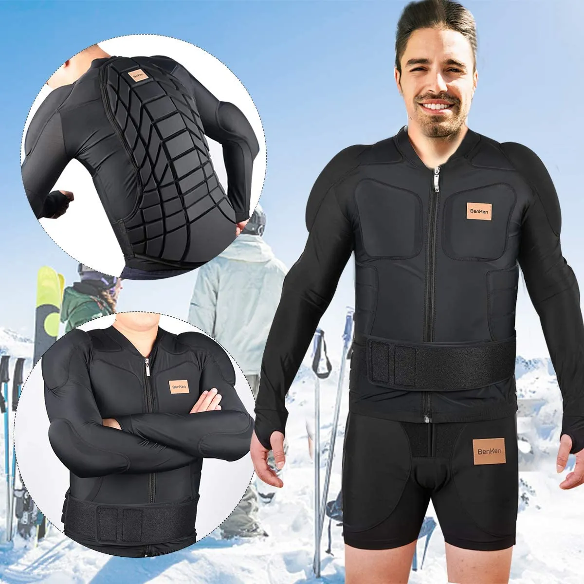 New BenKen Outdoor Anti-Collision Protective Gear Unisex Full Body Armour Protector Protects against a variety of activities & sports! Sz M