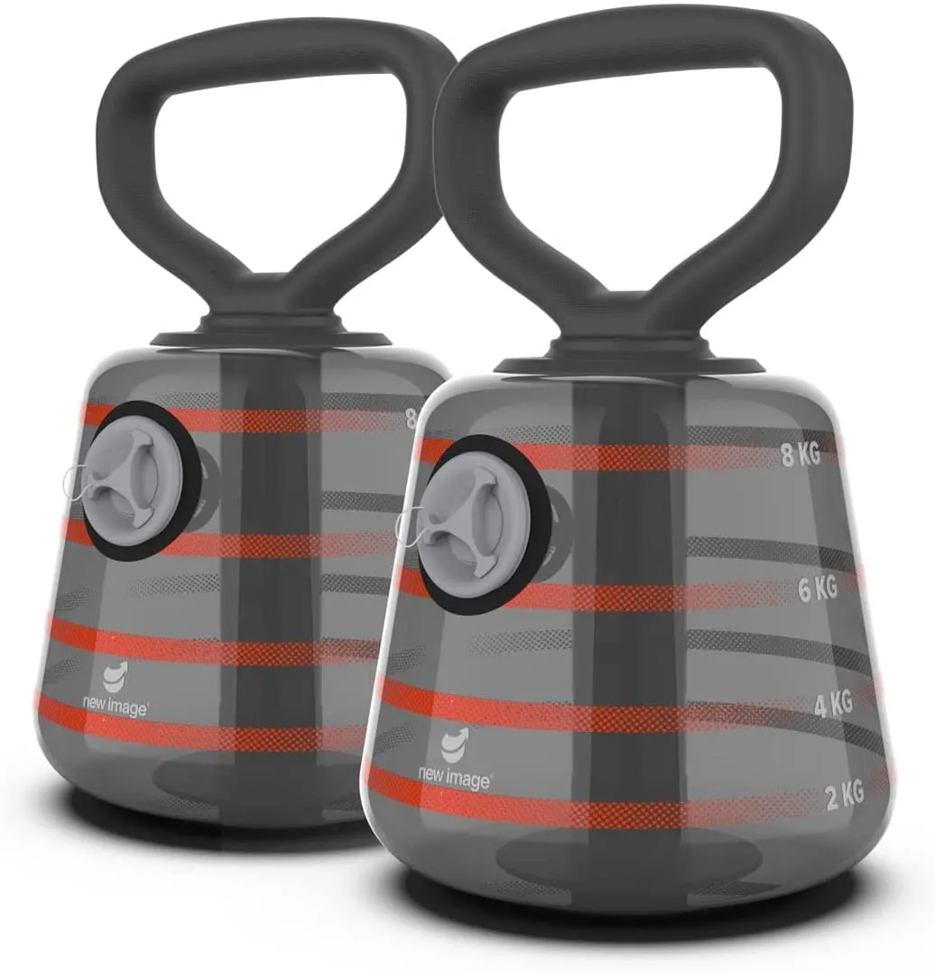 New Image Kettle Bells | Adjustable Kettle bell |Water Kettlebell | Exercise Fitness Weight Set | Weightlifting | Core Training | Durable and Strong Design | Strength Training | Ultimate Core and Balance Workout