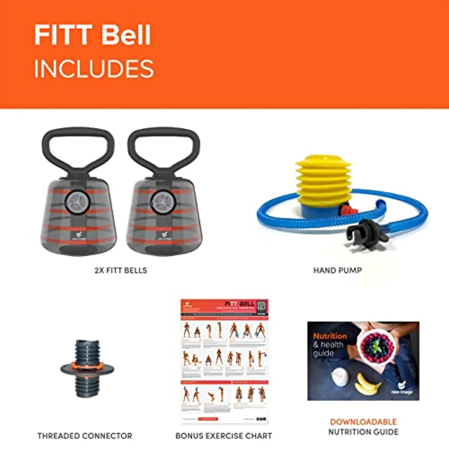 New Image Kettle Bells | Adjustable Kettle bell |Water Kettlebell | Exercise Fitness Weight Set | Weightlifting | Core Training | Durable and Strong Design | Strength Training | Ultimate Core and Balance Workout
