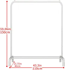 New in box! UDEAR Garment Rack Freestanding Hanger Multi-Functional Single Pole, White