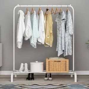 New in box! UDEAR Garment Rack Freestanding Hanger Multi-Functional Single Pole, White