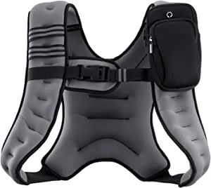 New ZELUS Weighted Vest 12lbs. Weight Vest with Reflective Stripe for Workout, Strength Training, Running, Fitness, Muscle Building, Weightlifting