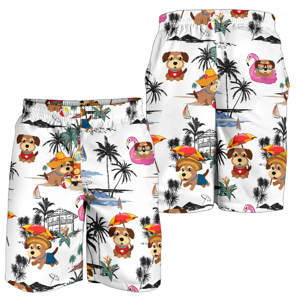 Norfolk Terrier-Summer Beach Mens Shorts