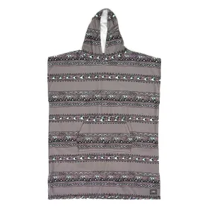 OCEAN AND EARTH Digital Hooded Poncho - Youth - Charcoal