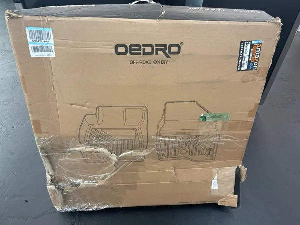 OEDRO Floor Mats Fits for Honda CR-V 2023-2024 (Include Hybrid), Custom Fit TPE All-Weather Floor Liners, Includes 1st and 2nd Row Full Set Liners, Black - open_box
