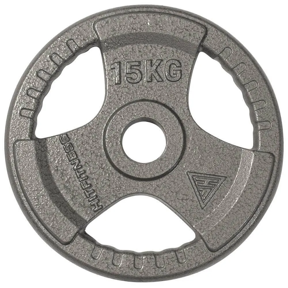 Olympic Cast Iron Tri-Grip Disc | 15kg