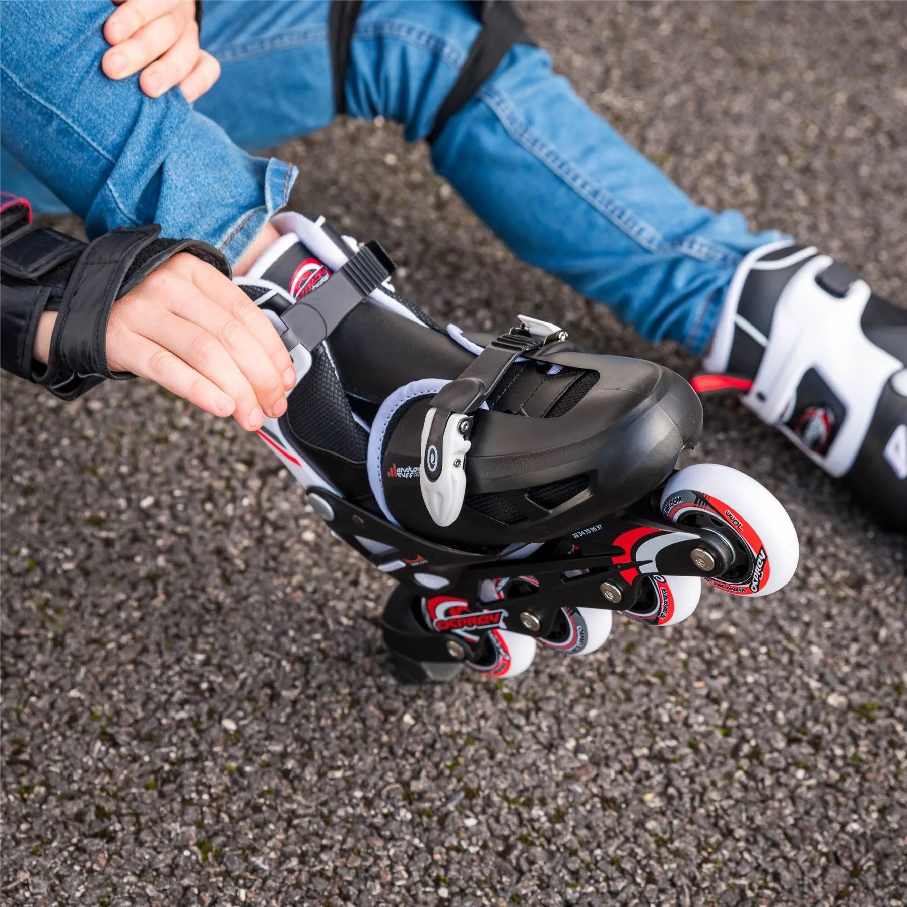Osprey Adjustable Inline Skate - Red