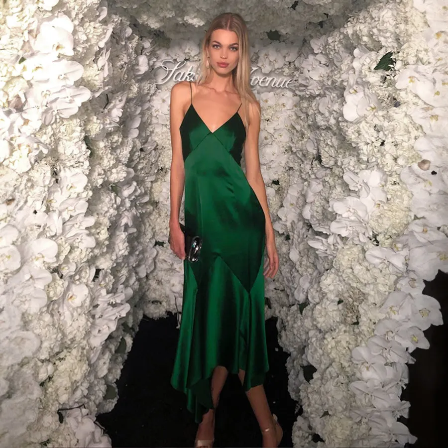 Palm Beach Silk Slip Dress