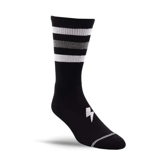 Perris Licensed AC/DC "High Voltage" Large Crew Socks in Black (1-Pair)
