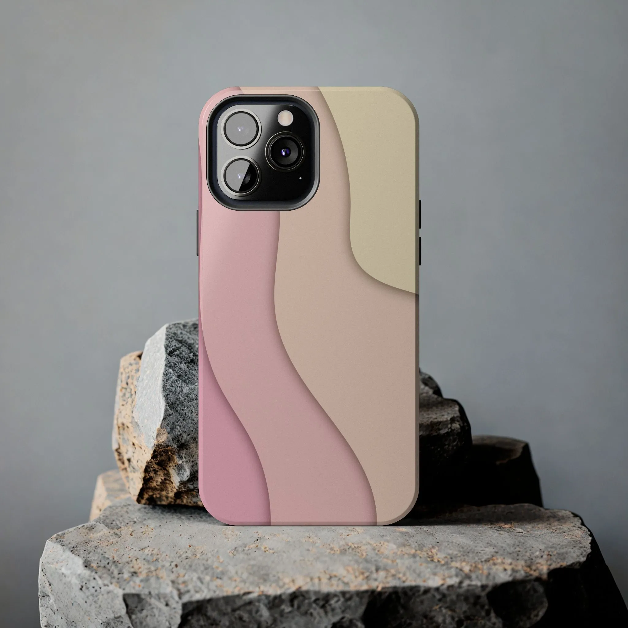Pink Ripples Tough Phone Case