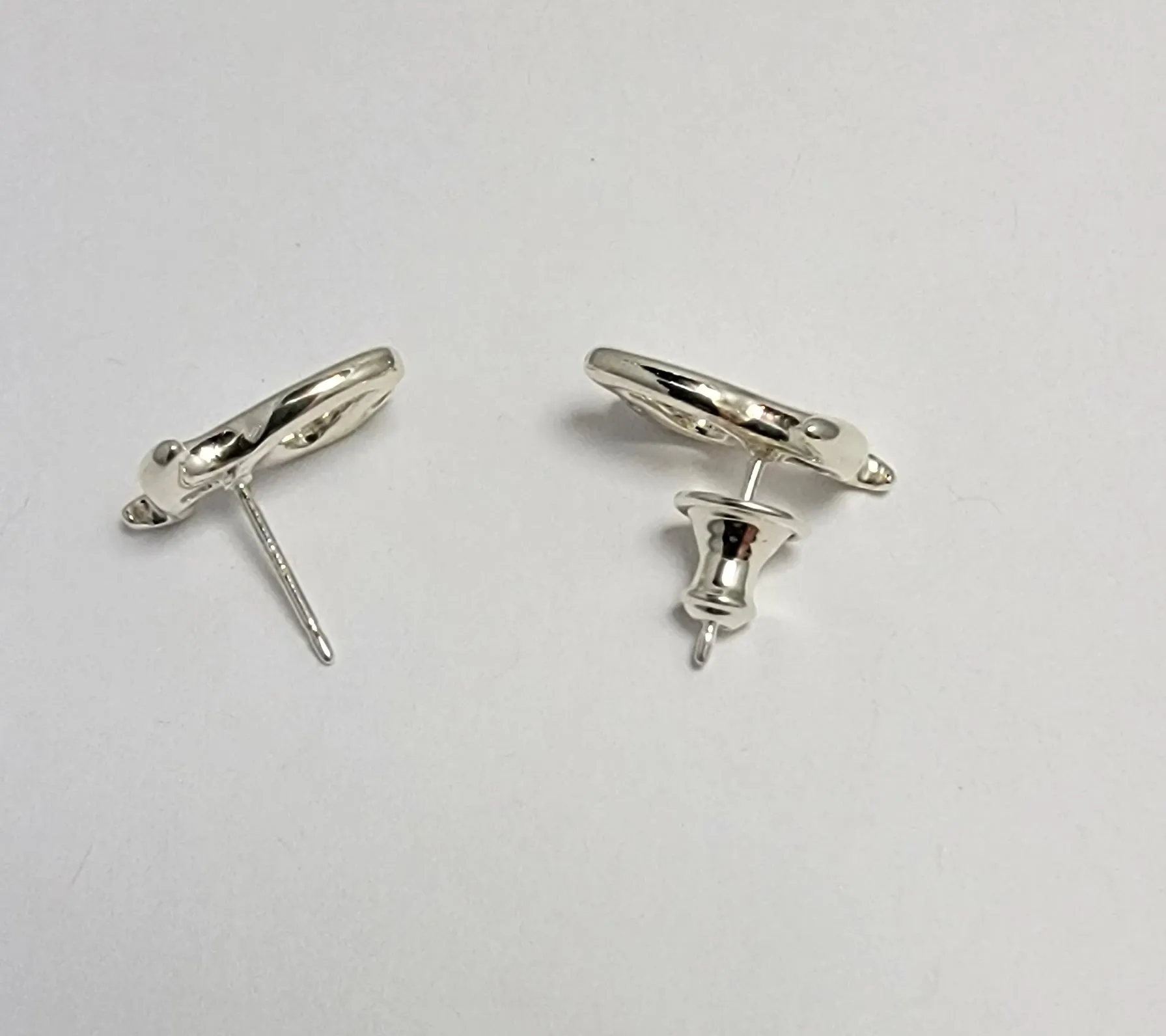 Pirana Descender Post Earrings -Sterling Silver -Rock Climbing Jewelry