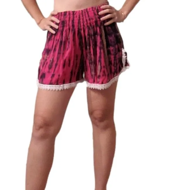 Plus Short - Tie Dye - Pink