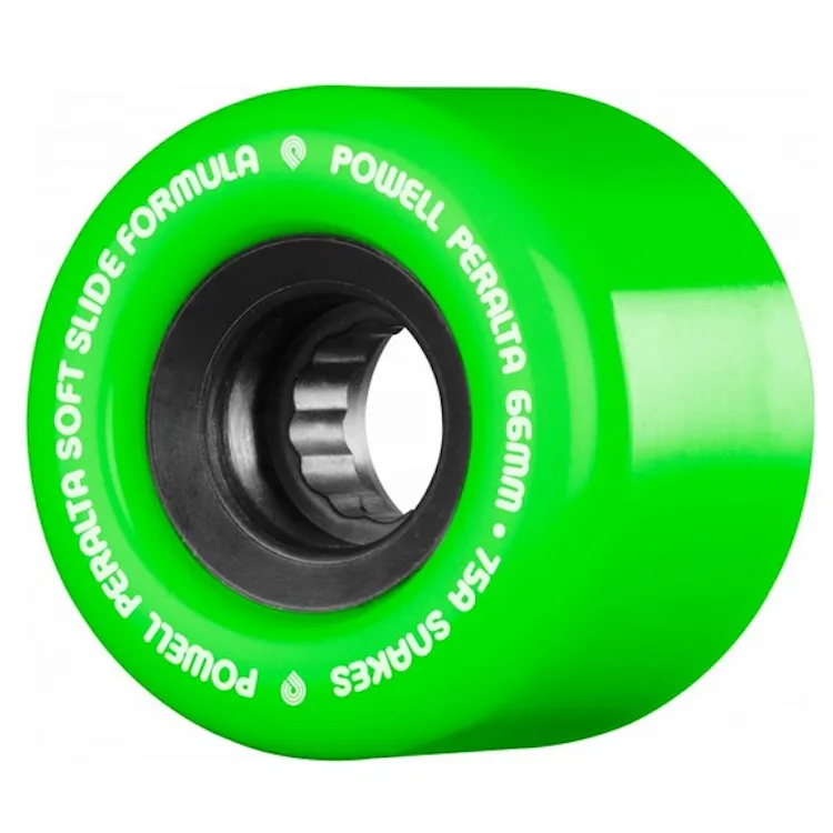 Powell Peralta Snake Green Skateboard Wheels 75a 66mm