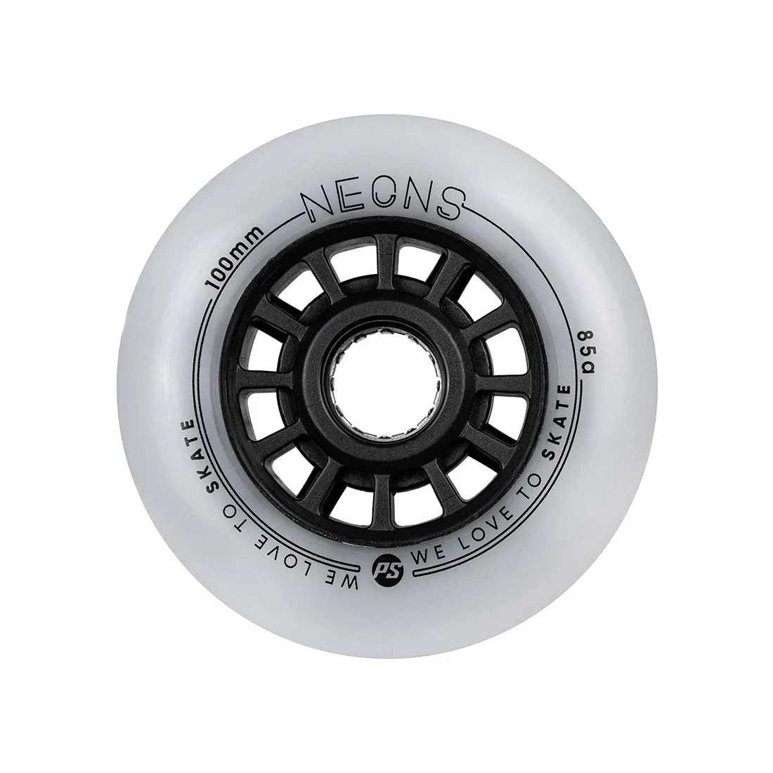 Powerslide Neons LED Inline Wheels 100mm/85a 3pk