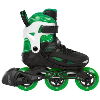 Powerslide Phuzion Universe Adjustable Inline Skates Green 3W