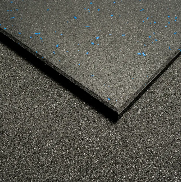 Premium Grade Rubber Gym Flooring  | BLUE SPECK [1m x 1m x 15mm]
