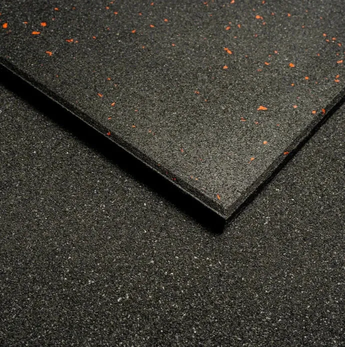 Premium Grade Rubber Gym Flooring | Pink Speck 15mm