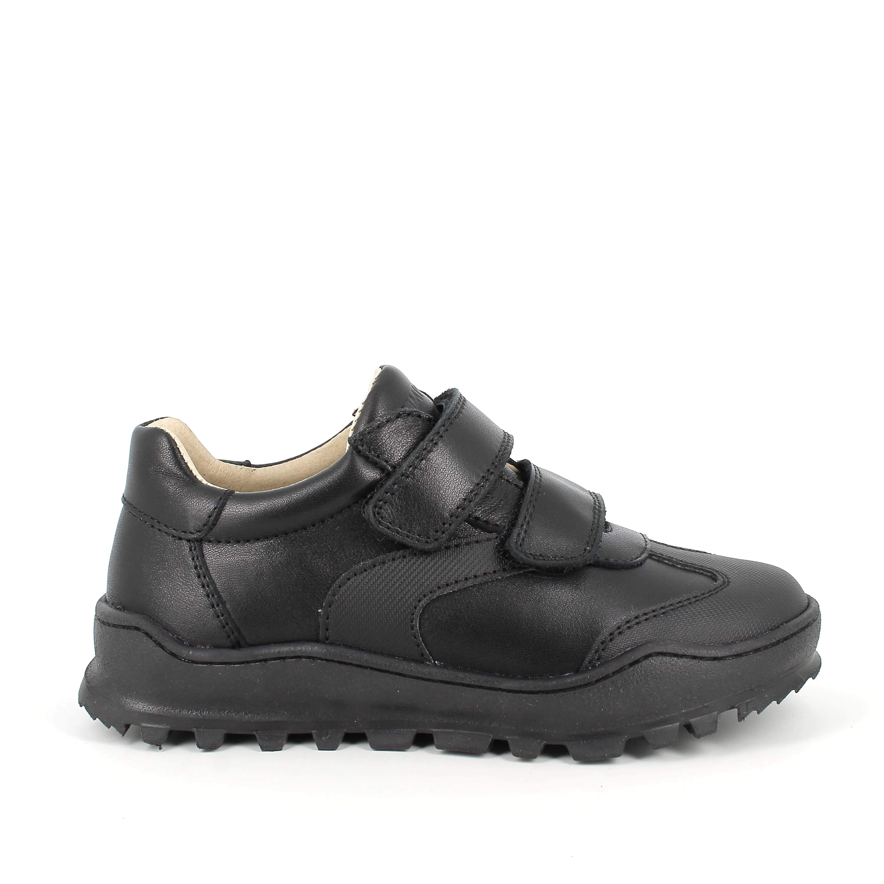 Primigi Black Double Velcro "TEN" Boys School Shoes