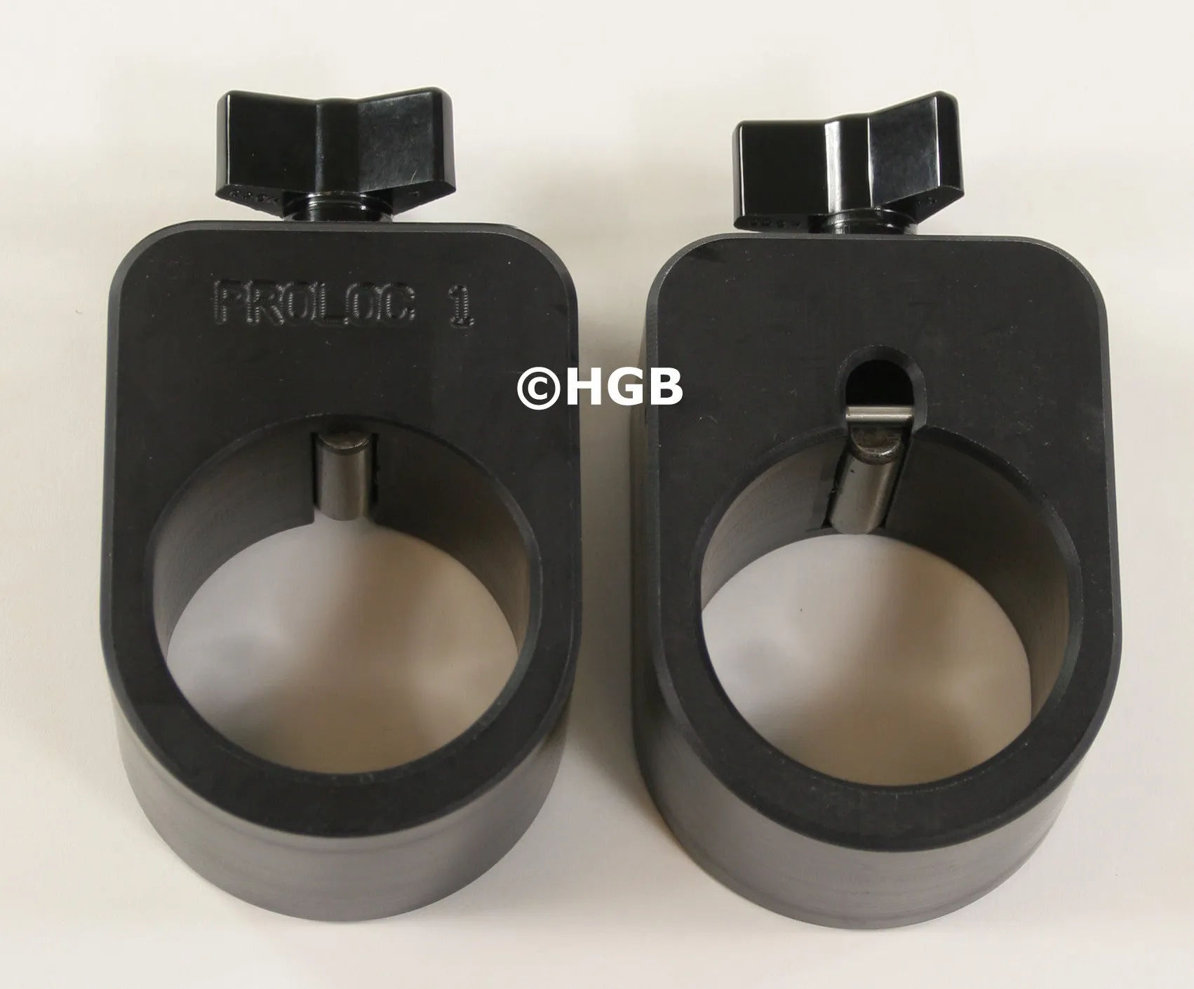 Proloc Heavy Duty Plastic Olympic Barbell Collars 1 Pair Powerlifting Crossfit