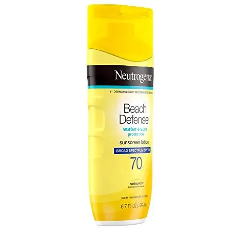 Protección solar de playa, de Neutrogena, loción SPF 70.  6,7oz/ 201ml