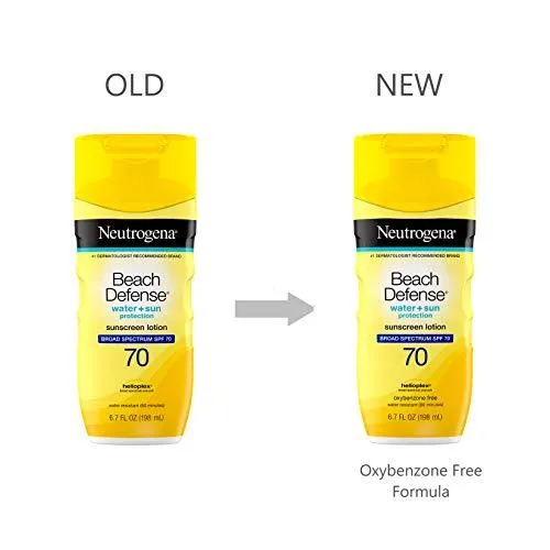 Protección solar de playa, de Neutrogena, loción SPF 70.  6,7oz/ 201ml