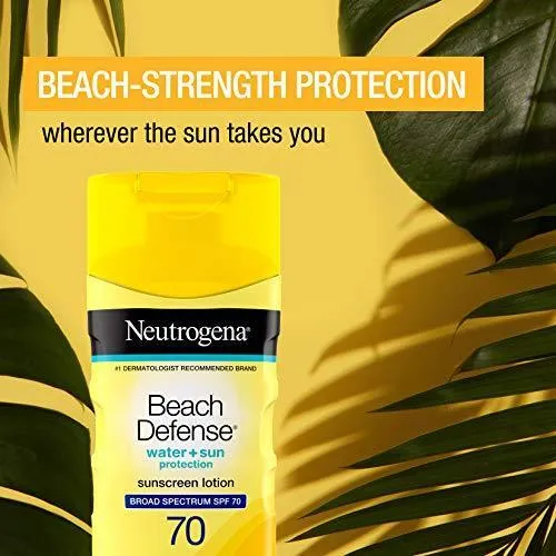 Protección solar de playa, de Neutrogena, loción SPF 70.  6,7oz/ 201ml