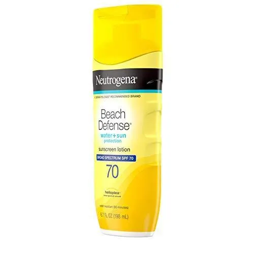 Protección solar de playa, de Neutrogena, loción SPF 70.  6,7oz/ 201ml