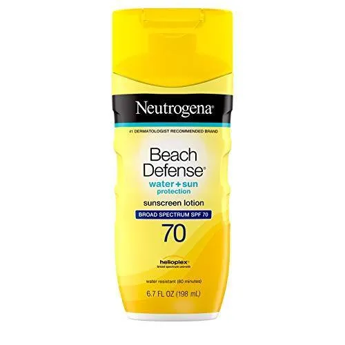 Protección solar de playa, de Neutrogena, loción SPF 70.  6,7oz/ 201ml