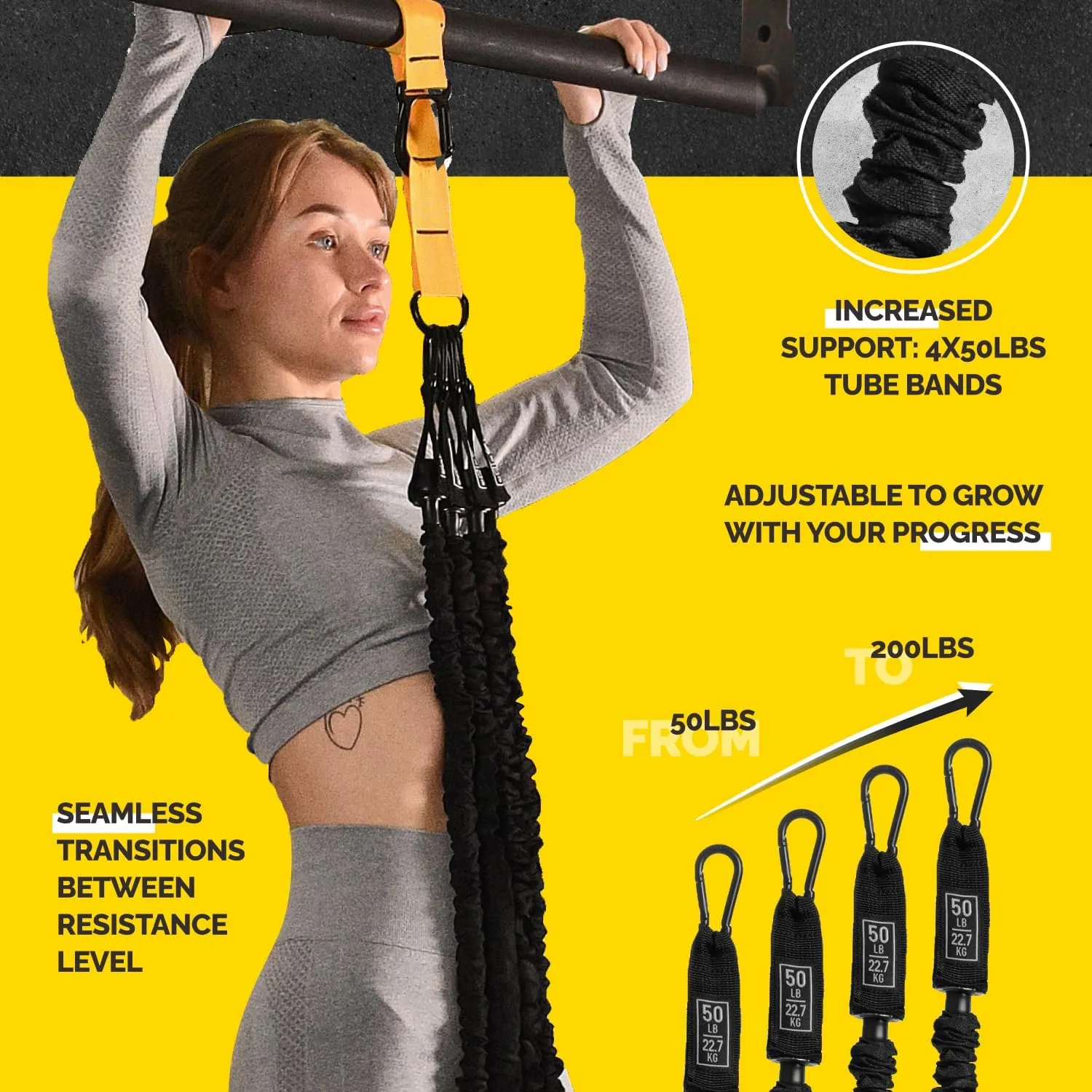 Pull Up Assistance Bands Set For Pull Up