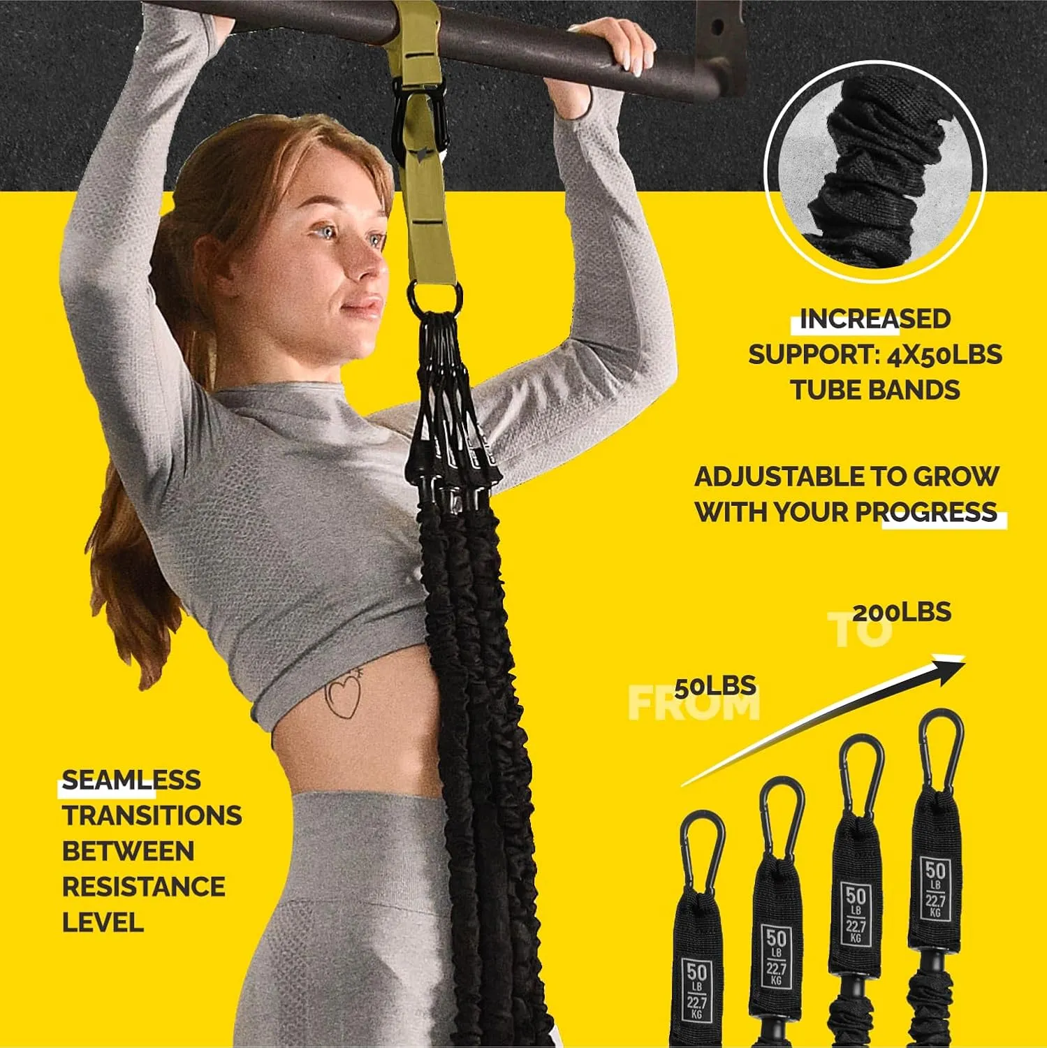 Pull Up Assistance Bands Set For Pull Up