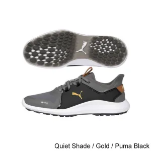 Puma Ignite Fasten8 Golf Shoes 8.5 Quiet Shade / Gold / Puma Black Standard
