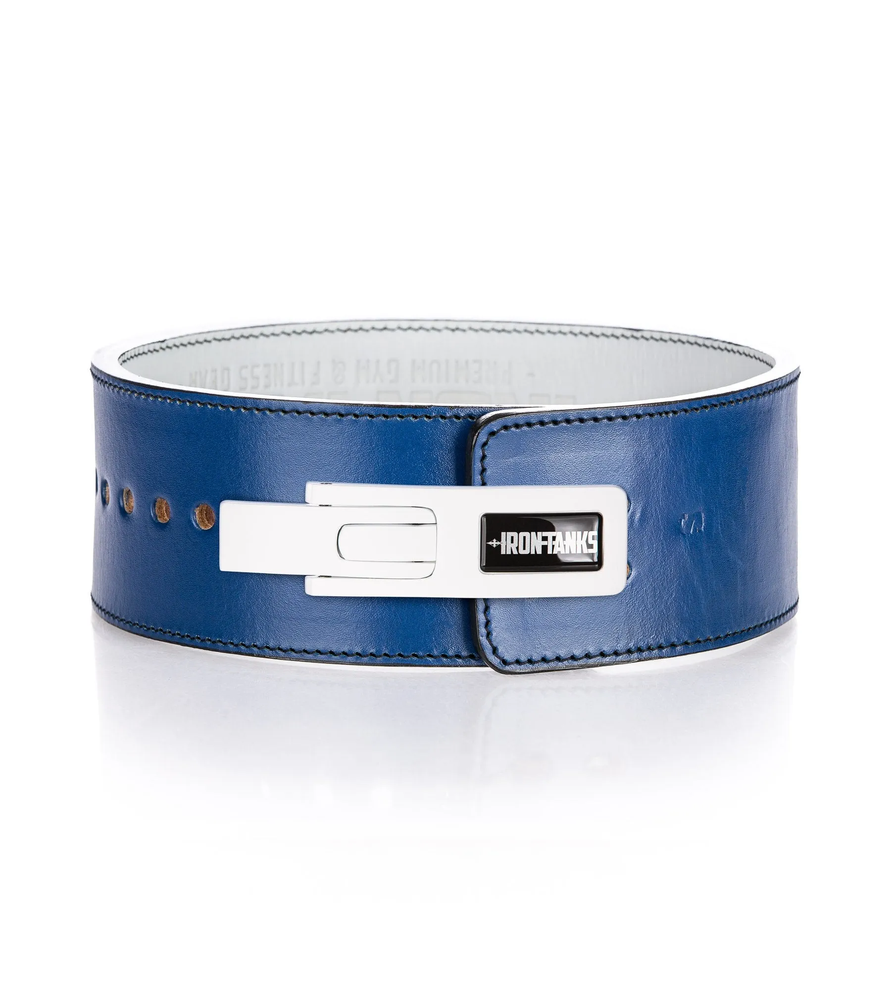 Quake 13mm Lever Belt - Blue and White