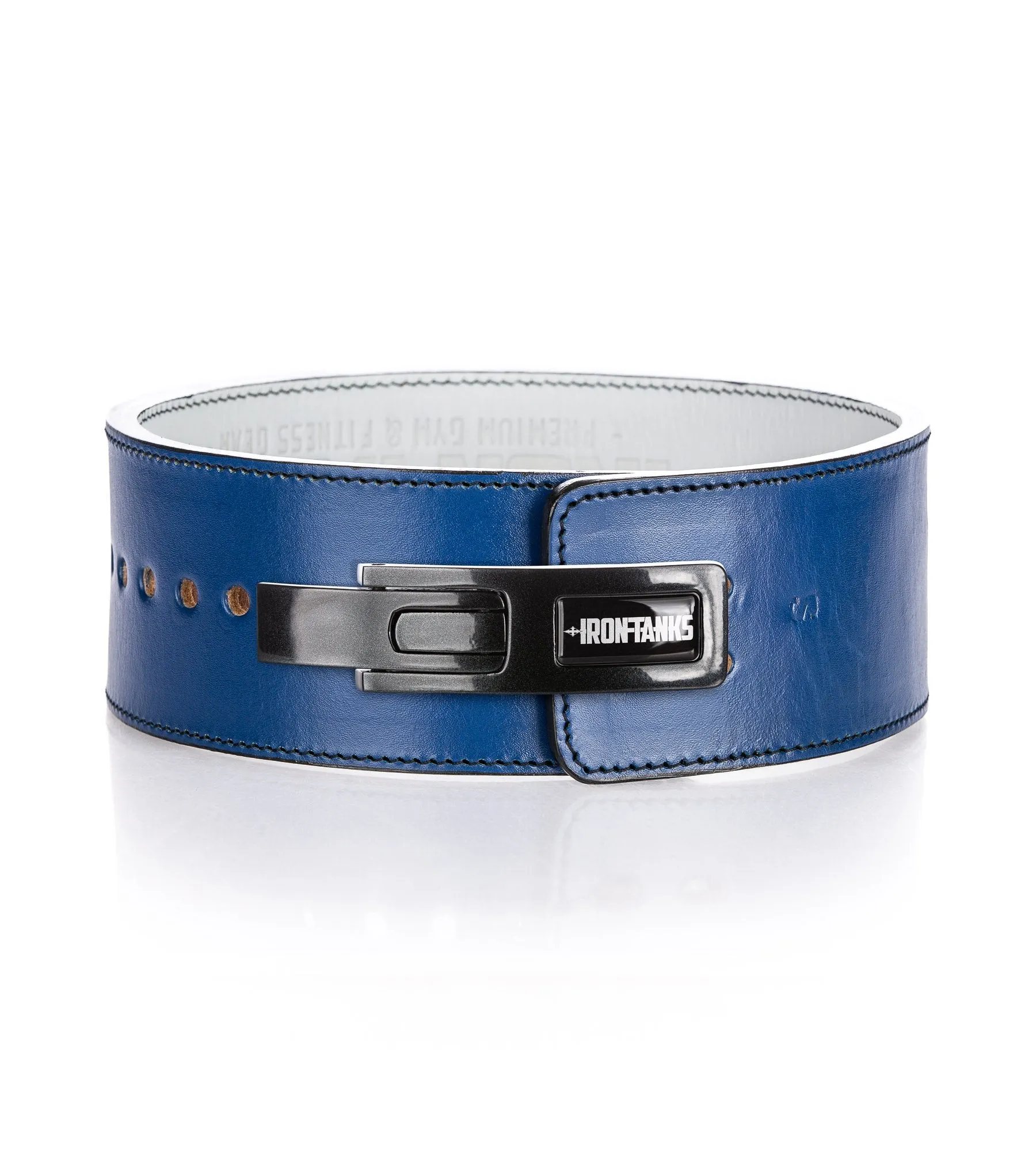 Quake 13mm Lever Belt - Blue and White