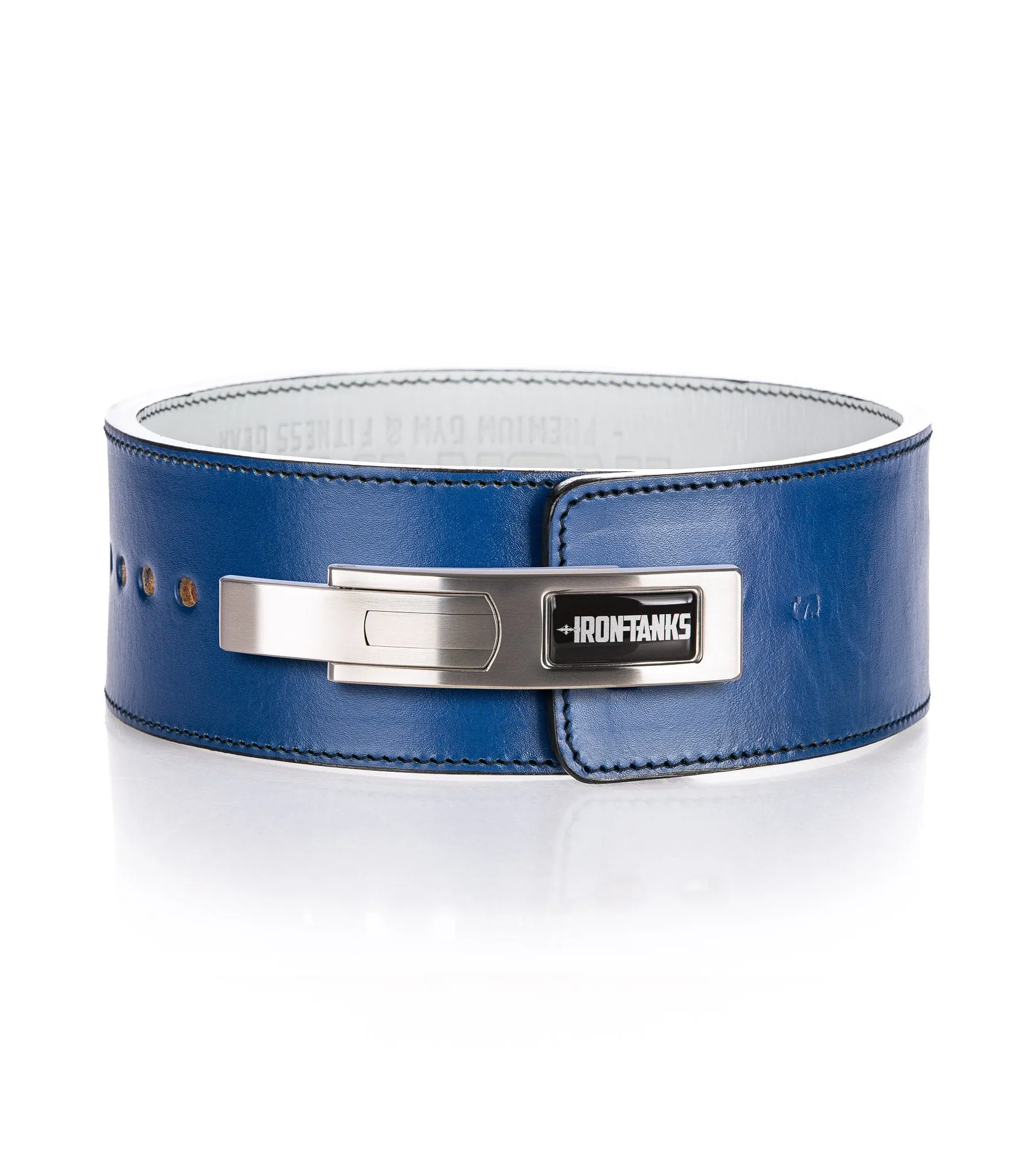 Quake 13mm Lever Belt - Blue and White