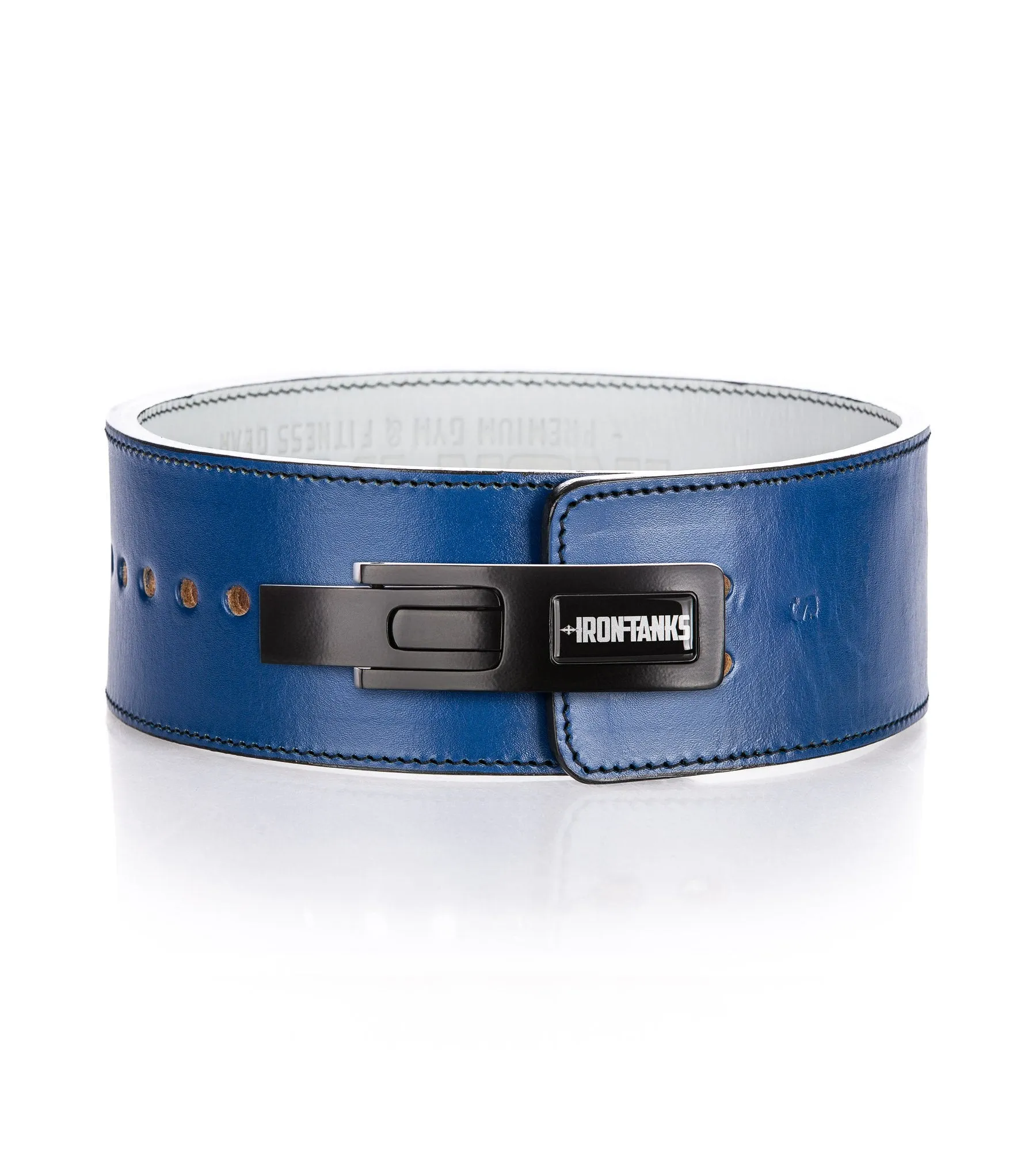 Quake 13mm Lever Belt - Blue and White