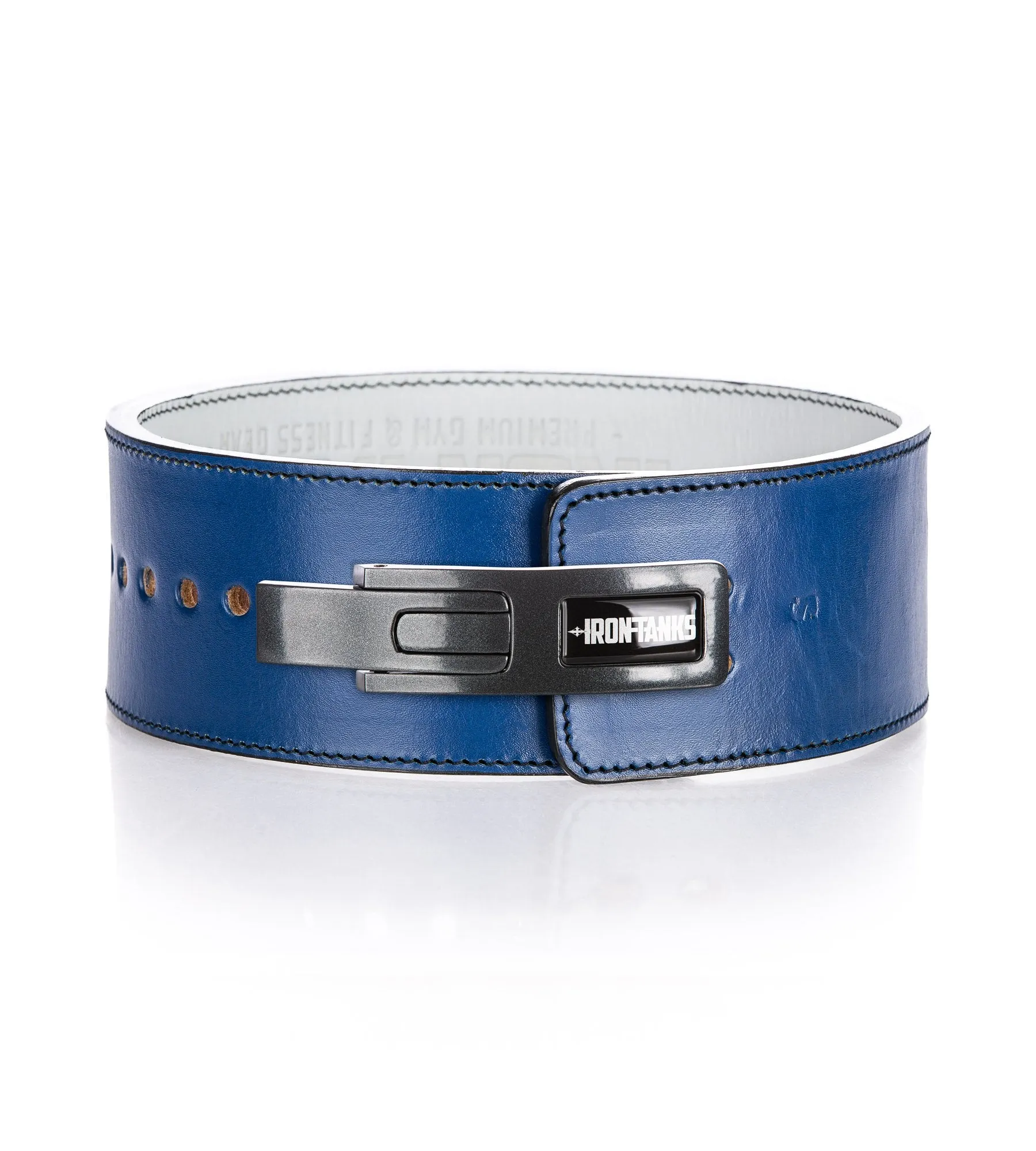 Quake 13mm Lever Belt - Blue and White