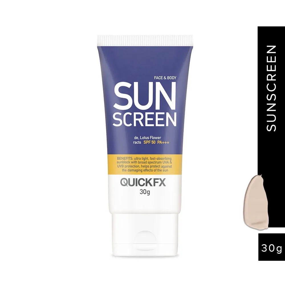 Quickfx Sunscreen SPF50 PA    30g