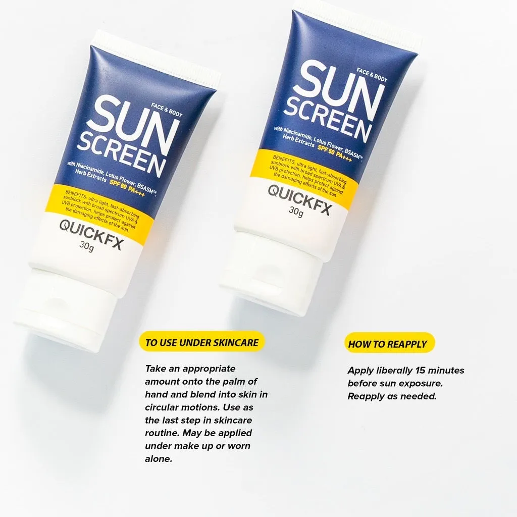 Quickfx Sunscreen SPF50 PA    30g