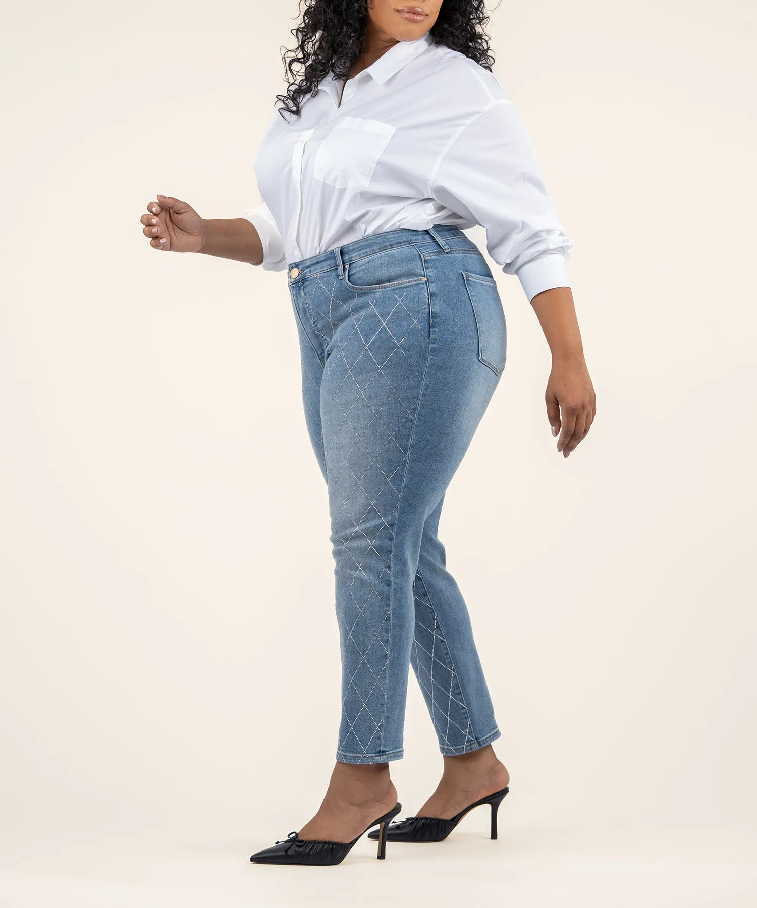 Reese High Rise Ankle Straight Leg, Plus - FINAL SALE