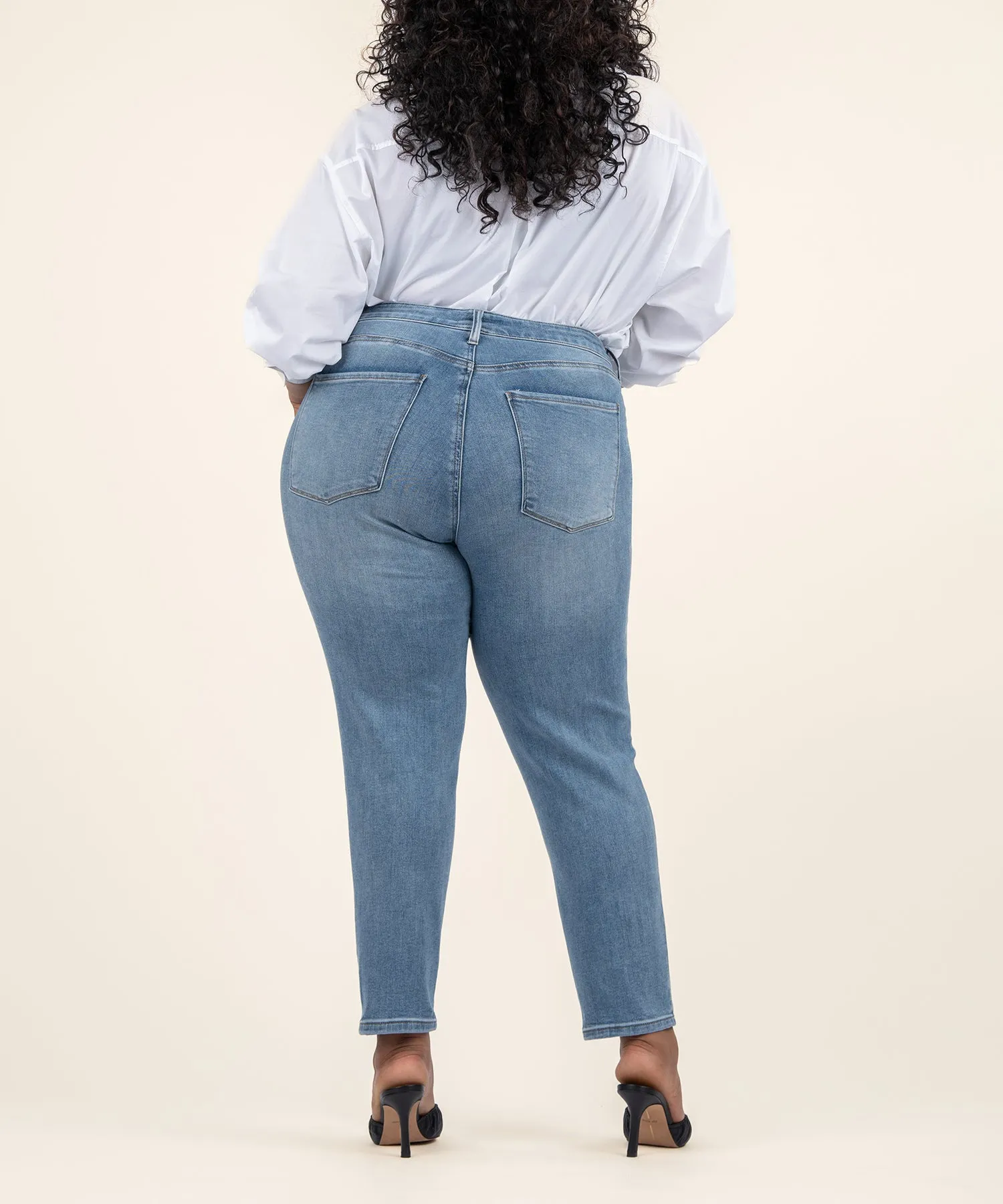 Reese High Rise Ankle Straight Leg, Plus - FINAL SALE