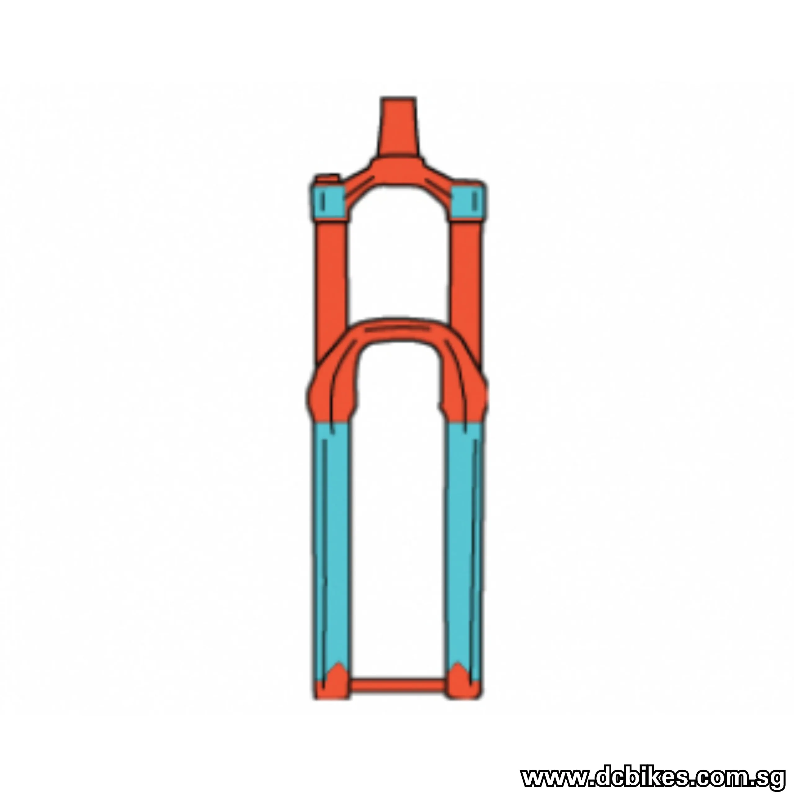 RideWrap 80% Covered Gloss | Matt MTB Road Gravel Fork Protection Decal Kit