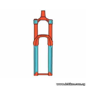 RideWrap 80% Covered Gloss | Matt MTB Road Gravel Fork Protection Decal Kit