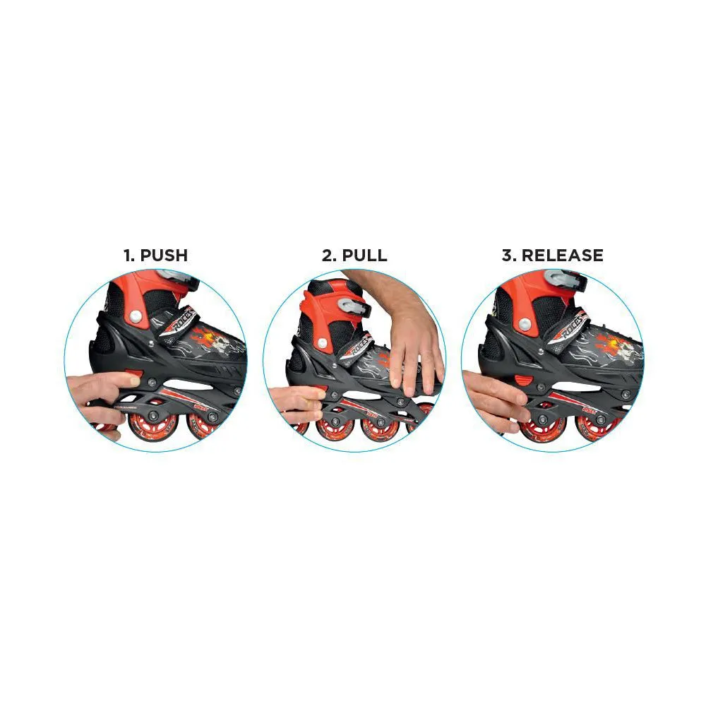 Roces JOKEY 3.0 BOY Black Astro Blue - Inline Skates