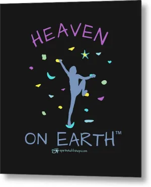 Rock Climbing Heaven On Earth - Metal Print