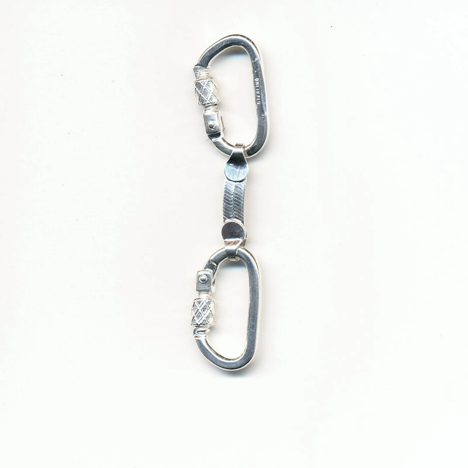 Rock Climbing Qickdraw Pendant -Sterling Silver -Rock Climbing Jewelry