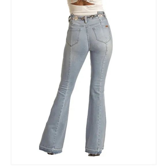 Rock&amp;Roll Denim High Rise Flare Jeans