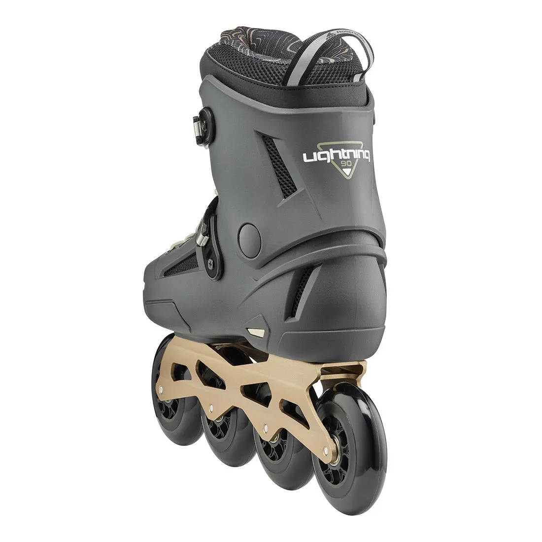 Rollerblade Lightning 90 Inline Skate - Anthracite/Taupe
